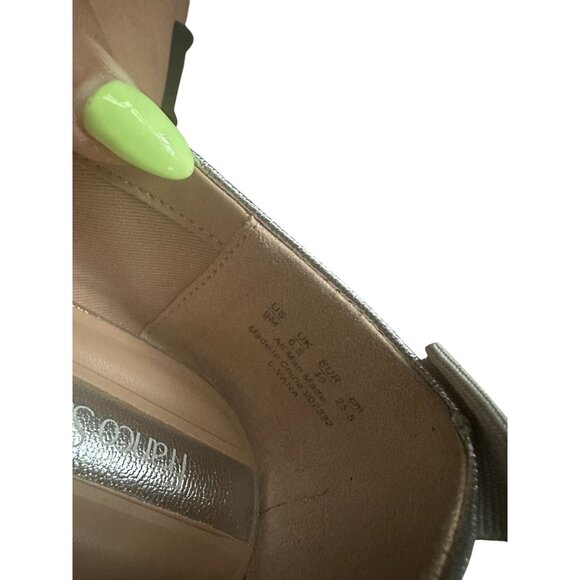 LOUISE ET CIE Patterned Pineapple Gold Heels Size 10 - Picture 6 of 9